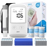 IMDK Blood Glucose Monitor Kit, Clinically Accurate Blood Sugar Test Kit with 150 Glucometer Strips, 100 Lancets, 1 Lancing Device, No Coding Required