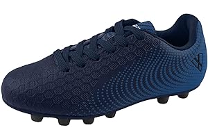 Vizari USA Stealth Boys Girls Soccer Cleats | Youth Firm Ground Athletic Outdoor Football Shoes for Toddler, Little Kid, Big Kid | Lightweight & Durable