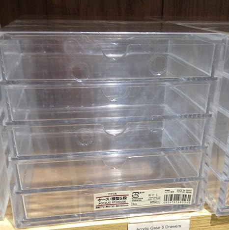 Moma Muji Acrylic Case 5 Drawers Small Size Amazon In Home Kitchen