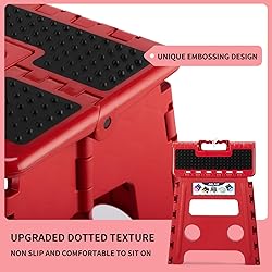 Delxo Folding Step Stool,Non-Slip Stool 13 inch