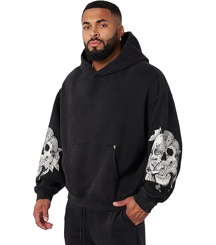 tie dye Adult Tie-Dyed Spider Blended Hoodie - Black - XL : Amazon