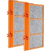 Nispira AER1 Filter Replacement for Holmes Air Purifier Smoke Grabber HAPF30AS-U4R HAPF30AT Odors Dust VOCs Remover 1.2 x 10 x 4.6 Inches, 2 Packs.