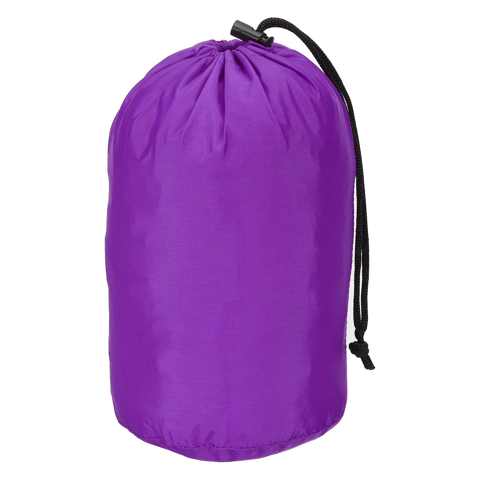 PATIKIL Stuff Sack, 5 x 10 Inch Waterproof Outdoor Storage Sack Portable Drawstring Dust Flap Bag for Camping, Purple