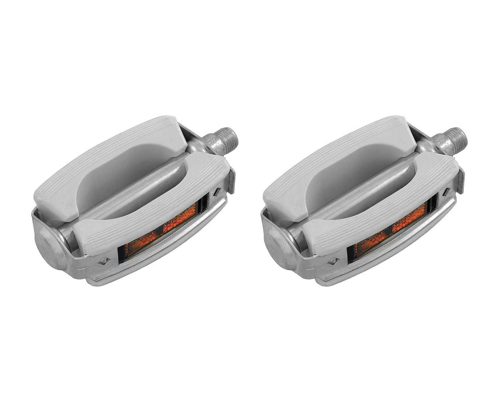 Pedals for Bicycle Classic Retro Vintage Rubber Block White 3445BL