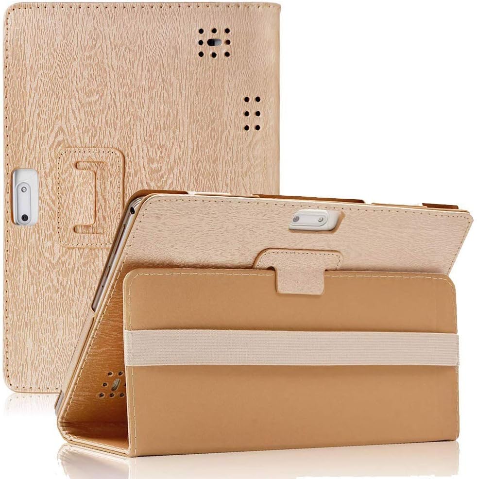 YELLYOUTH 10.1 inch Android Tablet Case, PU Leather Folio Cover fit for Plum 10" Phablet,Lectrus 10,Victbing 10,Hoozo 10,Wecool 10.1,Yuntab 10.1 (K107/K17),KUBI 10.1,Winsing 10