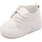 Greceen Infant Baby Boys Girls Leather Loafers Comfort Oxford Dress Wedding Shoes First Walker Outdoor Shoes Crib Shoes