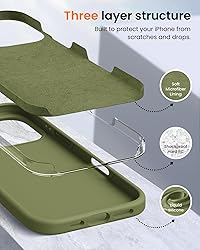 OuXul Designed for iPhone 16 Pro Case,Shockproof