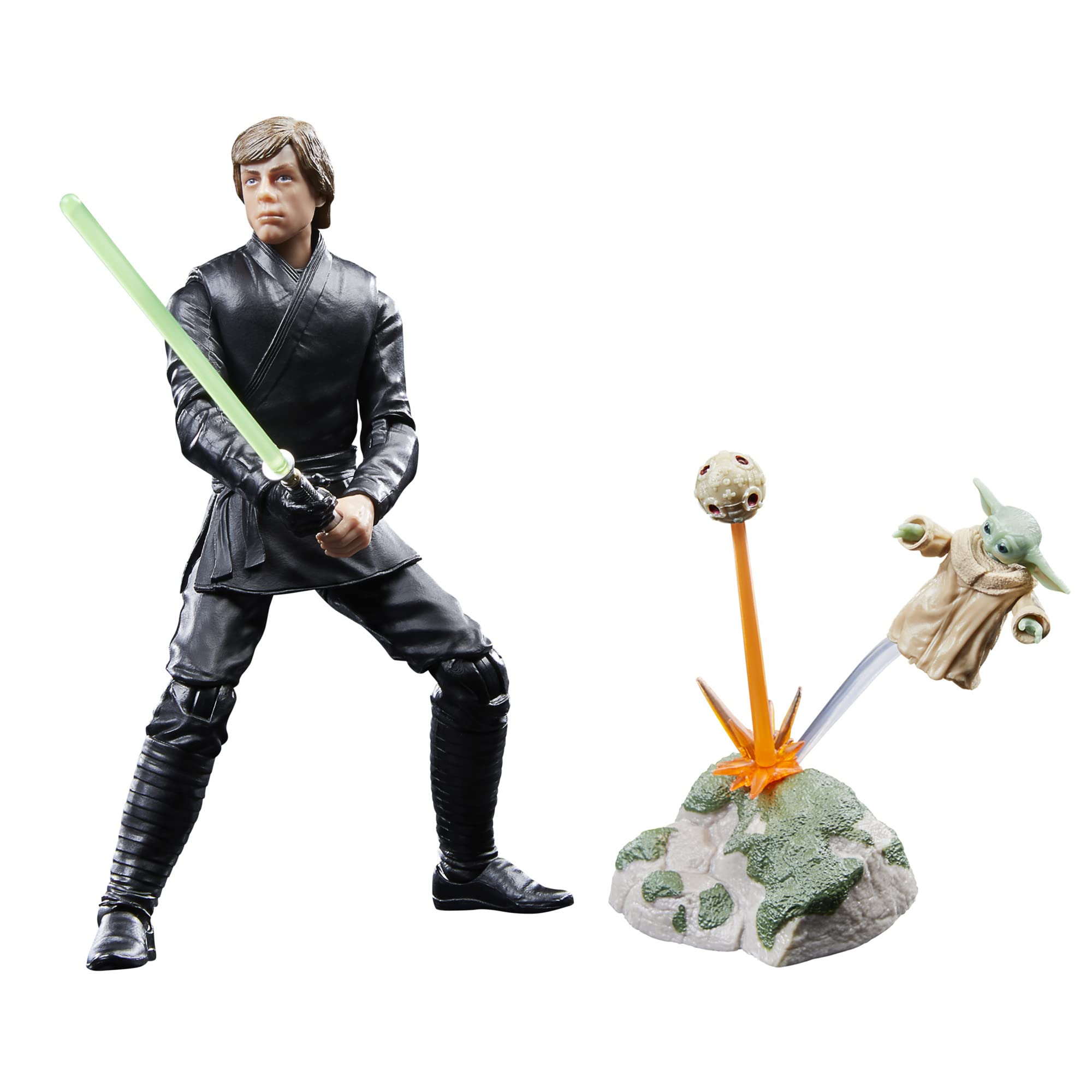 Star Wars The Black Series Luke Skywalker & Grogu, The Book of Boba Fett 6-Inch Action Figures 2-Pack