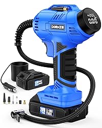 Tire Inflator Portable Air Compressor, 150 PSI