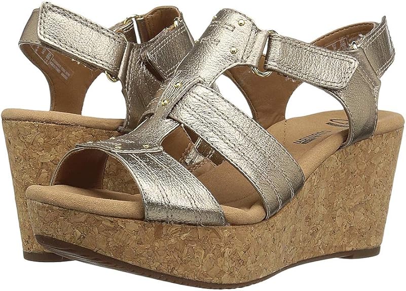 clarks women's annadel orchid wedge sandal