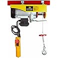 Steel Dragon Tools 880 LBS Mini Electric Wire Cable Hoist Overhead Crane Lift with Remote Control
