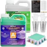 Nicpro 74oz Silicone Mold Making Kit 20A, Platinum Liquid Silicones Rubber | with Molds Housing &amp; Mixing Cups for Mold Maker, Flexible &amp; Food Safe Mix Ratio 1:1 for Casting Resins Jewelry, Craft Molds
