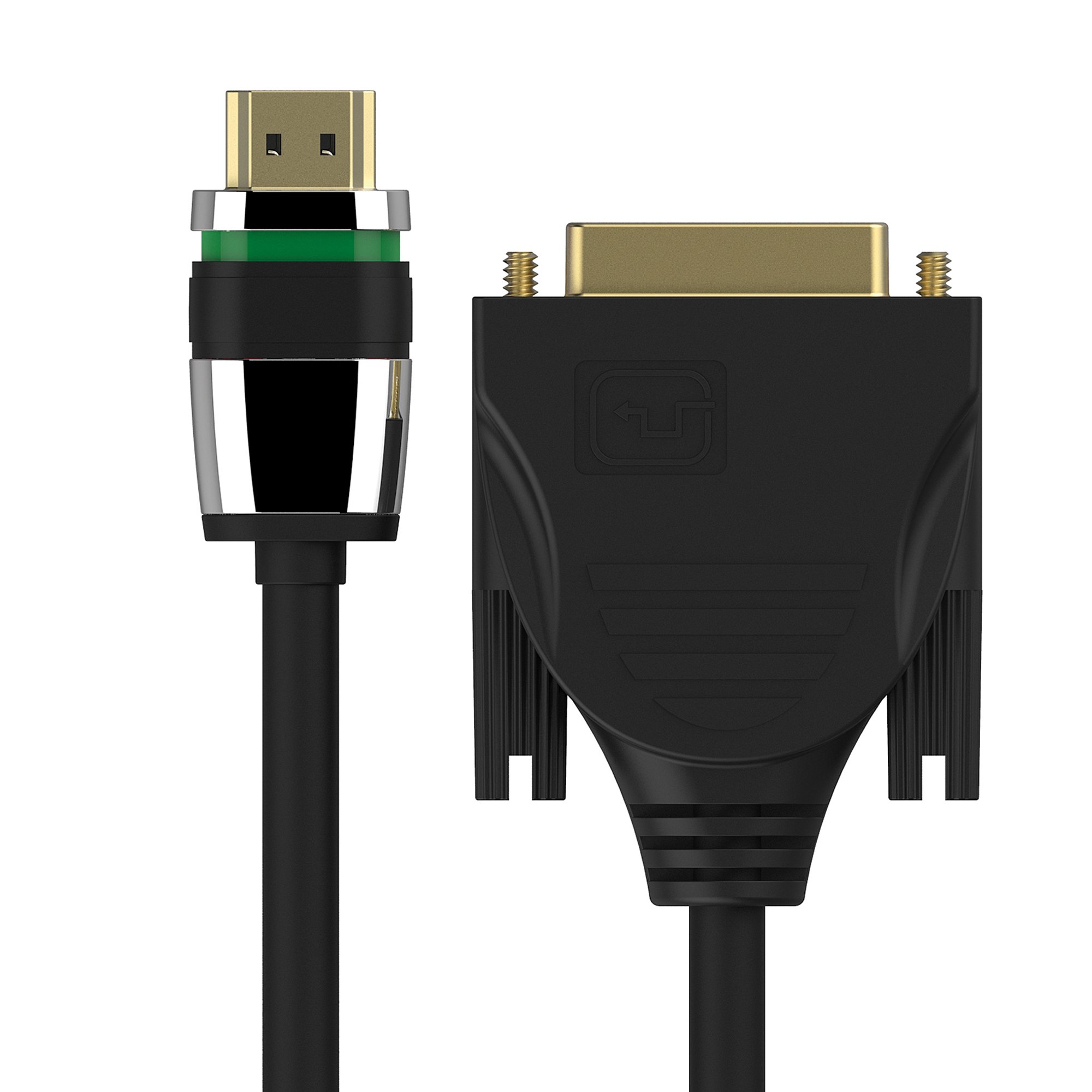 PureLink ULS1300-010 Certified High Speed HDMI/DVI Cable with HDMI Security Lock (FullHD Resolution up to 1920 x 1080 Pixels (1080p), 1.00 m, Black
