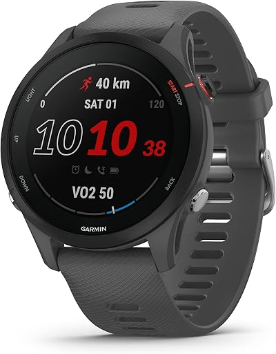 Garmin Forerunner 255 GPS 46mm Running Smartwatch Slate Grey Renewed