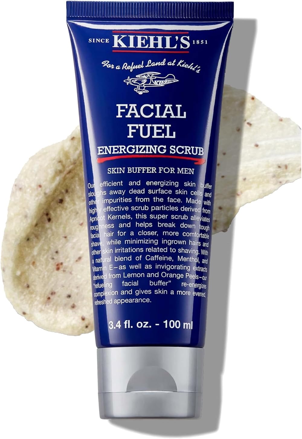 Kiehl's Facial Fuel Exfoliating Scrub for Men 100ml with Caffeine Menthol
