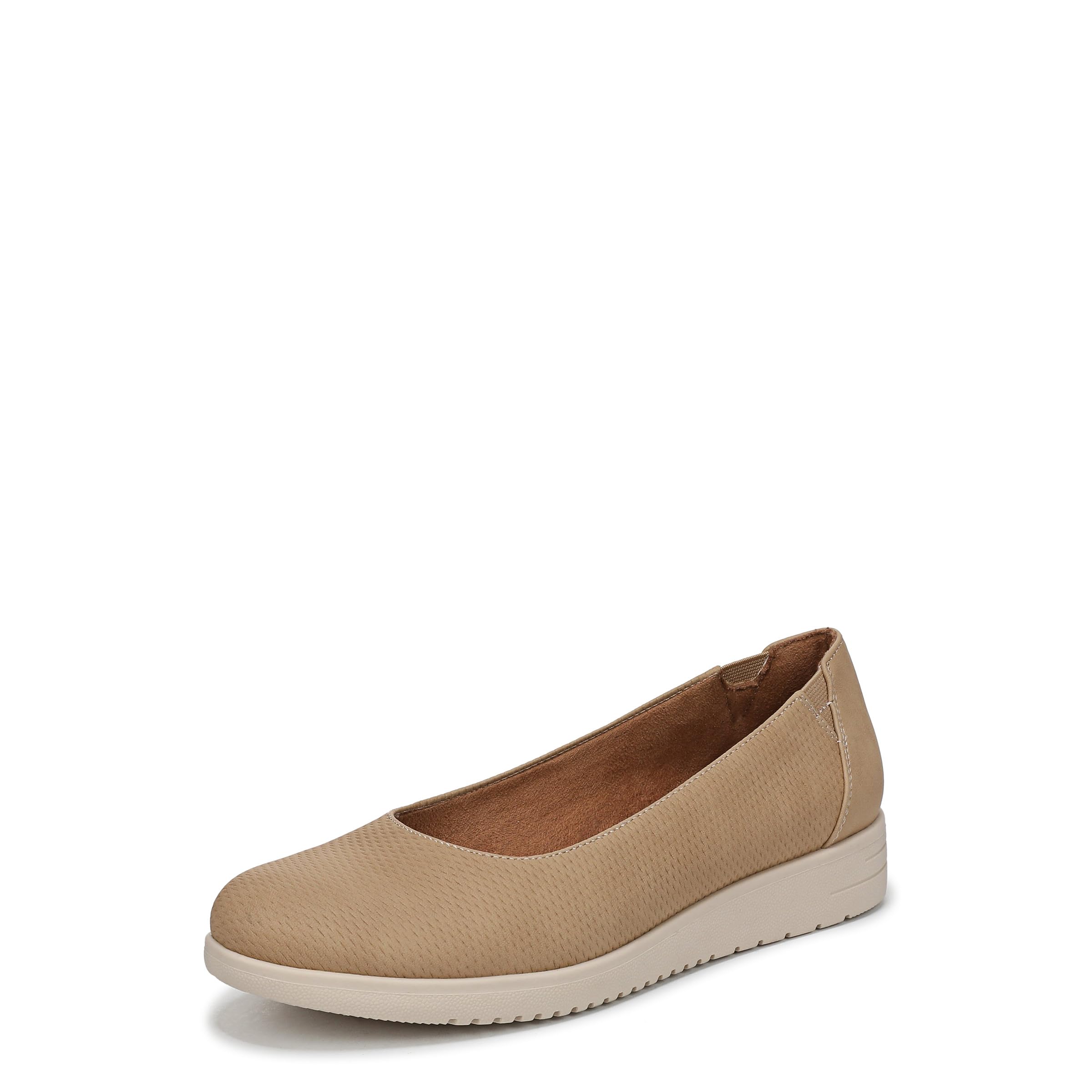 Naturalizer Soul Women’s Idea-Ballet Ballet Flat Tan Perforated 5 M