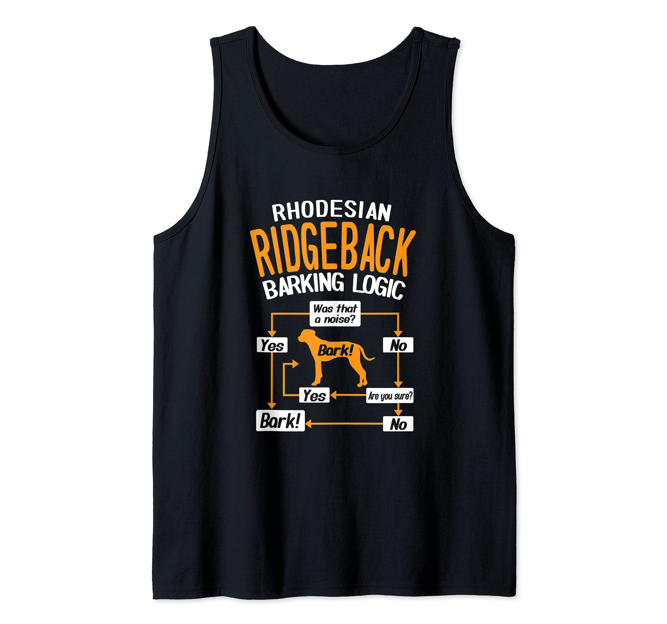 Rhodesian Ridgeback Barking Logic Dog Lover Tank Top