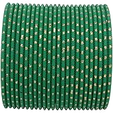 Efulgenz Indian Bangles Set Bollywood Plain Metal Bangle Bracelets Wedding Bangles Costume Jewelry for Women