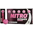 Nitro Ultimate Distance Golf Ball (15-Pack), Pink