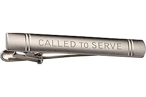 Cherished Moments LDS Missionary (Called to Serve) Tie Bar for Elders (Silver Tone)