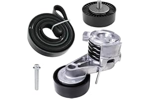 MINETPS 11288624196 Serpentine Belt Tensioner Idler Pulley Drive Assembly Kit Fit for 2006-2013 BMW 128i 325i 325xi 328xi 330i 330xi 525i 528i 530i 530xi X3 X5 3.0L L6#11287535860 11288620022 11287530314