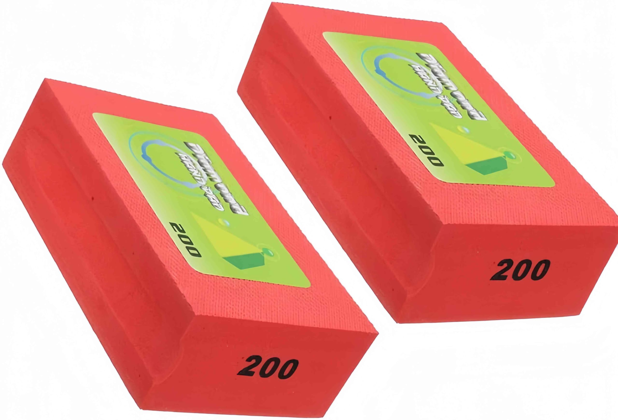 2 Pack Diamond Sanding Blocks Hand-Held Pad Polishing Grinding Block For Glass Granite Concrete Marble 200 Grit