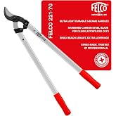 FELCO F221-70 Swiss Made Loppers for Gardening &ndash; 28" Lightweight Precision Loppers for Tree Trimming | Tree Branch Cutters | Tree Trimmer Tool with Curved Bypass Blade | I-Beam Handles | Orchard Reach