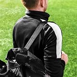 FORZA Premier Ball Carry Bag 12 Ball Capacity Red | Heavy Duty Equipment Holdall view 6