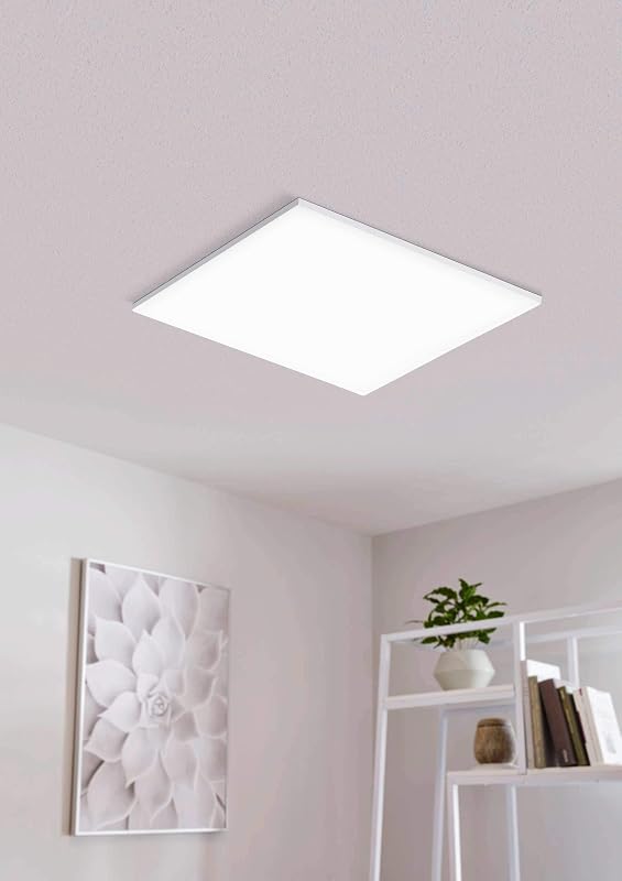 Candeeiro de teto Turcona, painel LED metálico e plástico