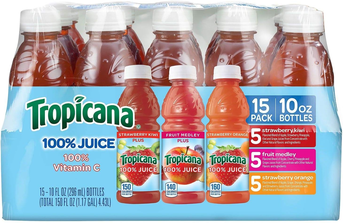 Tropicana Juice Blend Variety Pack (10 oz, 15 pk.)(Pack of 2) M