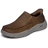 Skechers Men's USA Arch Fit Motley - Milo Moc Toe Twin Gore Leather Slip-Ins