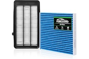 Forccord Cabin & Engine Air Filter Fit for Honda Civic L4 1.5L (2016-2021), CR-V CRV L4 1.5L (2017-2022) Activated Carbon Cabin Filter Replacement CF11182 CA12050 Car Accessories (Not for hybrid!)