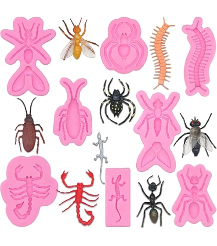 Spider & Spider Web Silicone Fondant Mold Set – 4-Piece Cake Decoration Molds For Chocolate, Clay, Candy - View #11