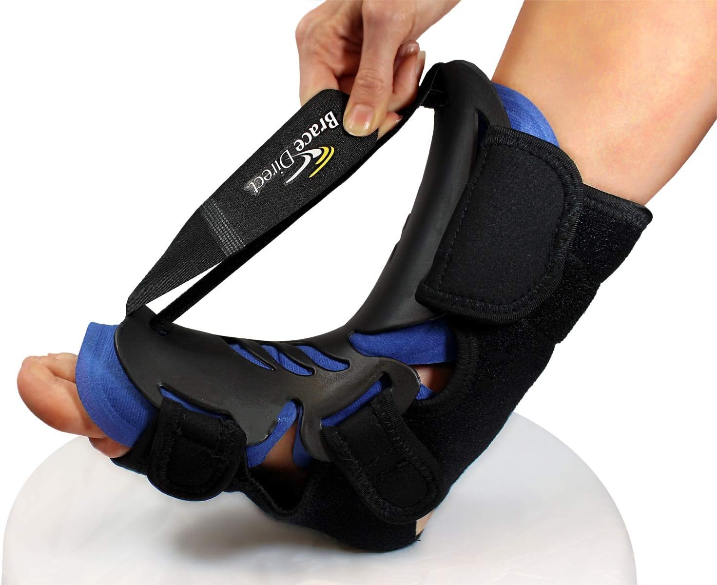 Brace Directs Hybrid Night Splint Pain Relief from Plantar Fasciitis and Foot Drop Heel Pain