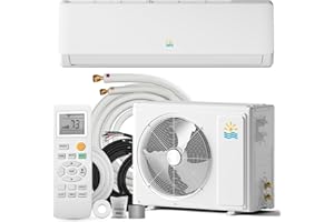Rellytech 12000 Mini Split AC/Heating System - 19 SEER2 Mini Split AC Unit Inverter Heating and Cooling, 115v Energy Efficient Ductless Air Conditioner Up to 750sq.ft, 24H Timer, Installation Kit