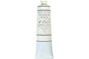 M. Graham & Co. Artist Oil Paint Titanium White 5oz Tube