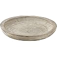 Santa Barbara Design Studio Table Sugar Hand Carved Paulownia Wood Serving Bowl, Medium, Grey,8 cubic inches