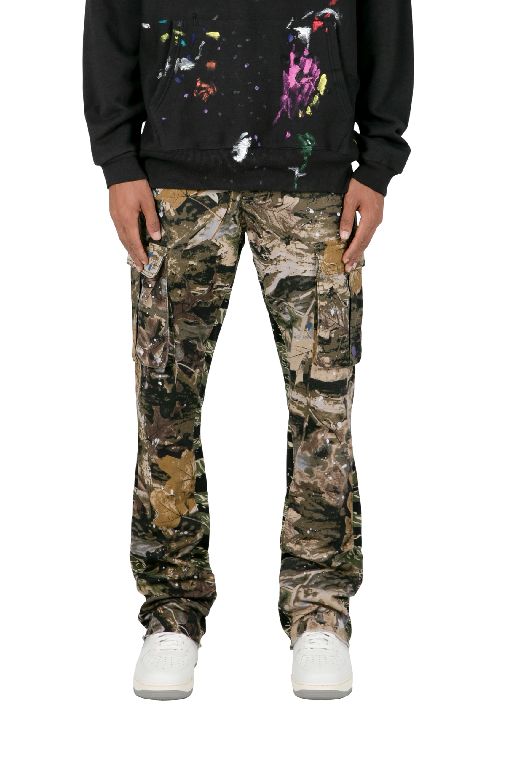 mnml Men’s Bootcut Cargo Pants, Green