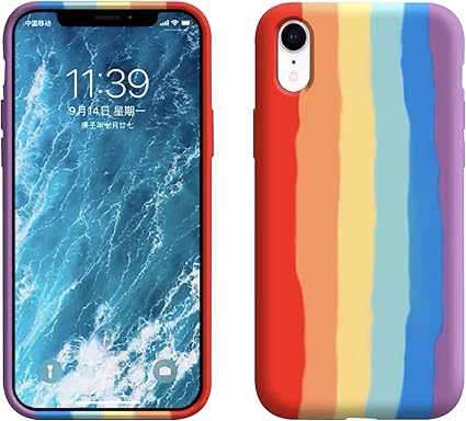 Amazon Co Jp Iyite 液体 シリコーン Iphone Xr ケース オールインクルーシブ 落下防止 ソフト シェル ファッション 携帯電話 ケース レインボー カラー 家電 カメラ
