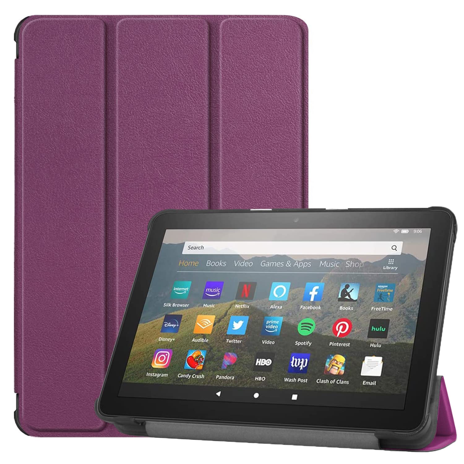 Photo 1 of Riaour Tablet Case Fits 11 inch Tablet 2023,[Sleep/Wake] Also for 11 in Sony Nokia Slim Soft TPU Back Smart Magnetic Stand Protective Cover Cases,Incompatible with iPad TCL Onn Tablet (Purple)