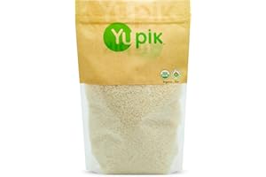 Yupik Organic White Jasmine Rice, Long Grains, 1 kg, Non-GMO, Vegan, Gluten-Free, Kosher, Wheat-Free, Salt-Free, Easy Prepara
