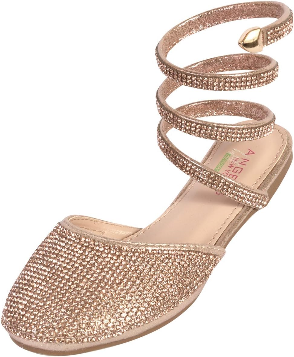 Angels New York Girls Gladiator Sandals with Memory Foam Insole (Toddler/Little Kid/Big Kid)