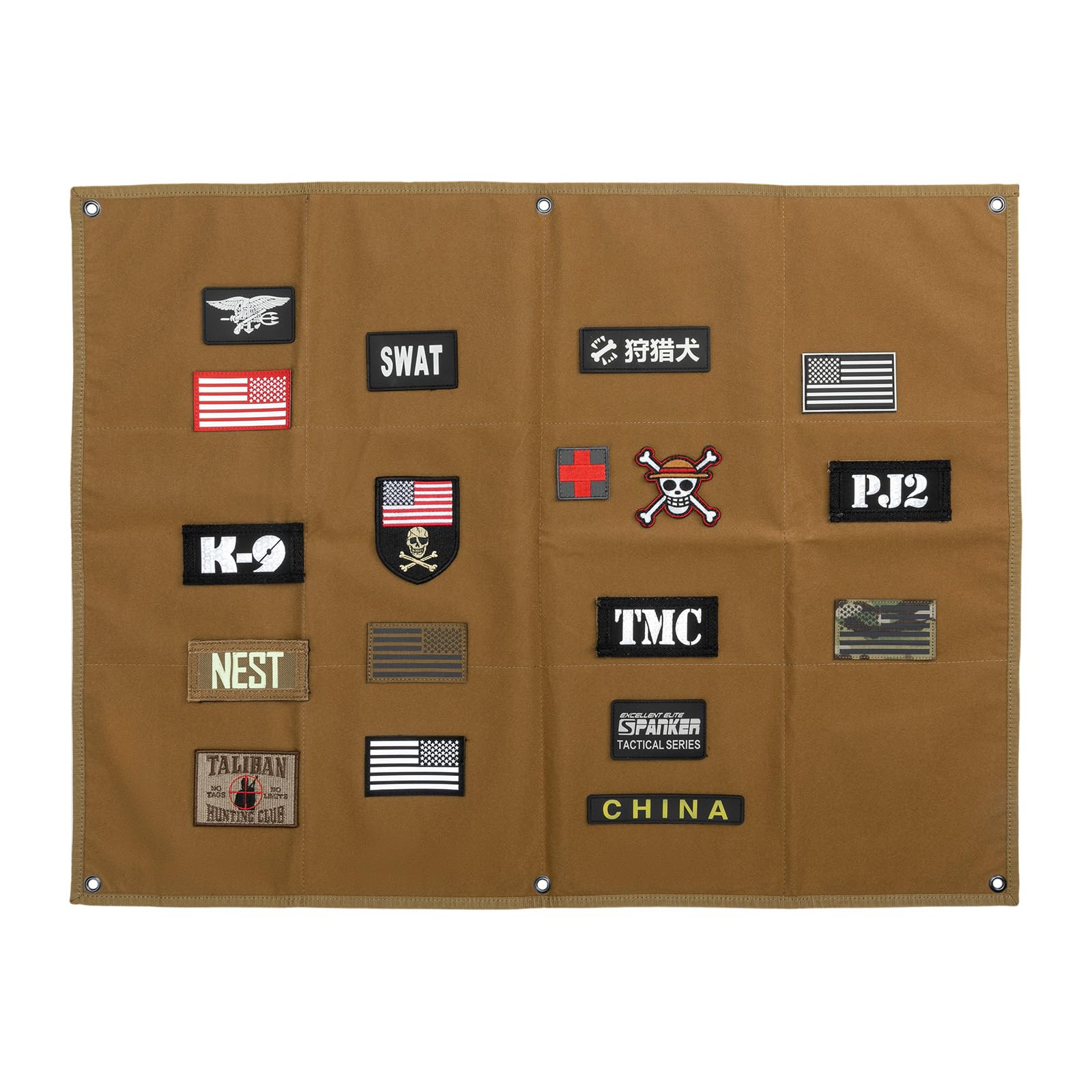 EXCELLENT ELITE SPANKER Tactical Patchs Display Board Foldable Military Patch Holder Panel(COB,M)