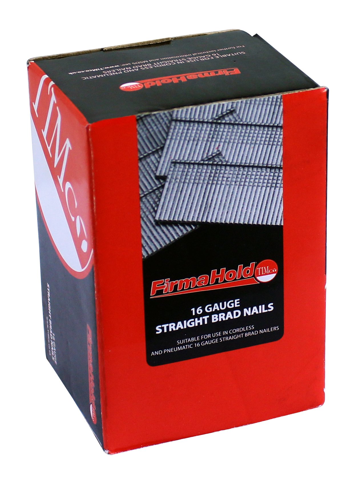 TIMCO FirmaHold Straight Brad Nails - 16 x 25 - Galvanised - Box of 2000