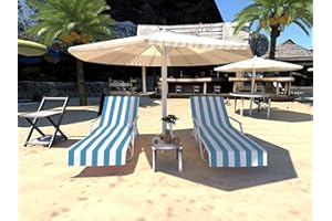 GZDDG Beach Chair Cover, Beach Lounge Chair Covers, Beach Chair Cover with Side Pockets, Pool Chair Cover with Pockets, Sun Lounger Beach Chair Towel Cover, Lounge Chair Cover Microfiber Beach Towel