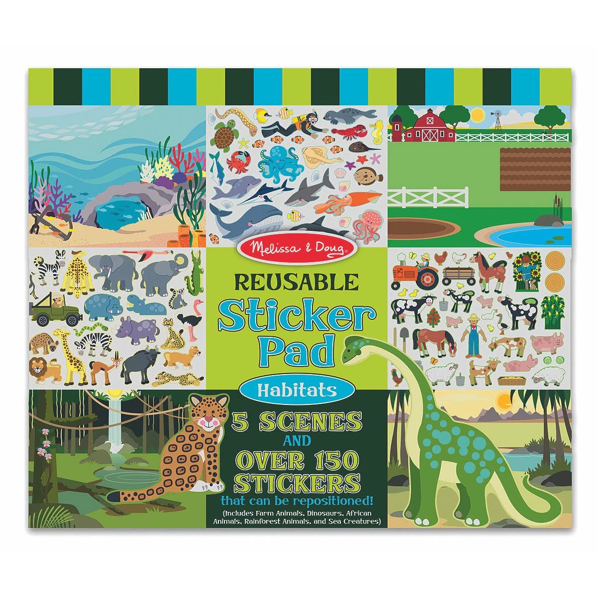 Photo 1 of Melissa & Doug Reusable Sticker Pad-Habitats