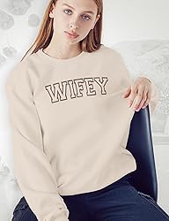 NICHEBEE Wifey Sweatshirt Embroidered - Wife