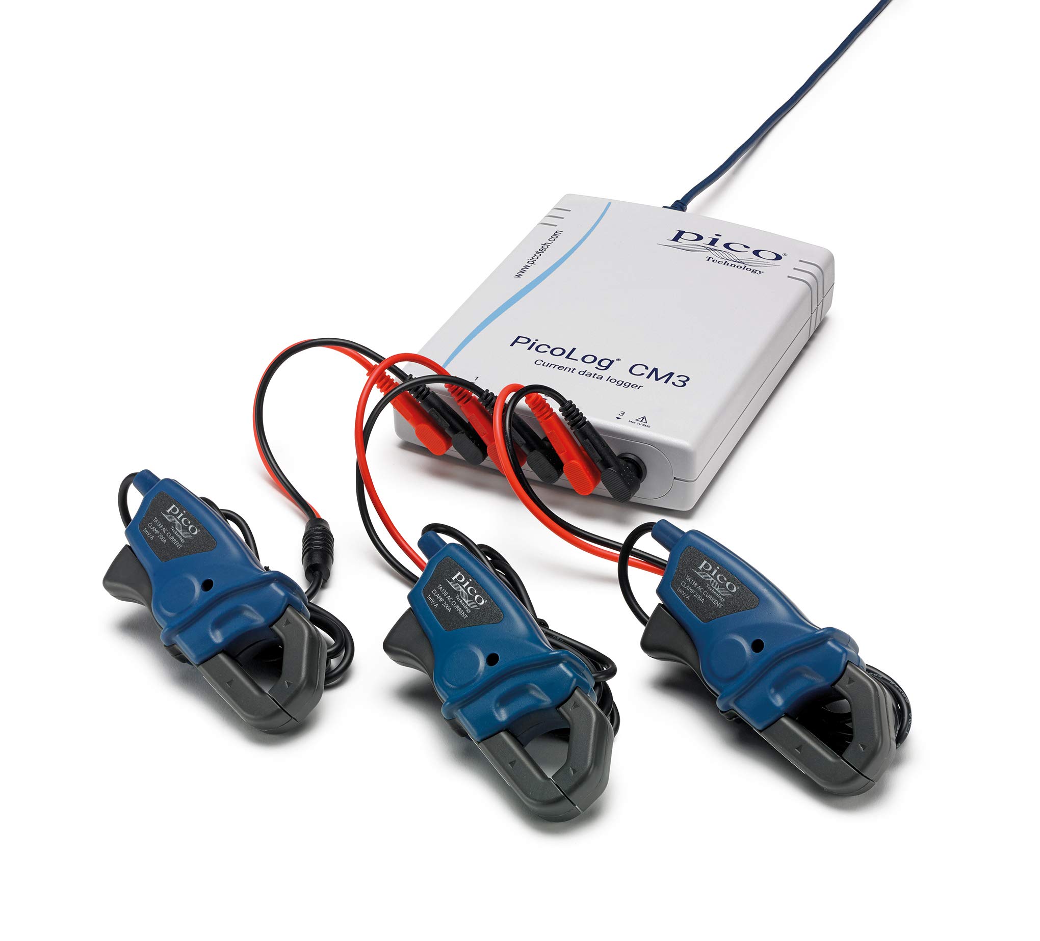 Pico Technology PicoLog CM3 Current Data Logger Kit USB Ethernet 3 Channel with 3 current clamp, Software and PicoLog Cloud
