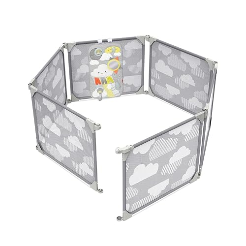 Skip Hop Expandable Baby Gate, Playview Enclosure, Silver Lining Cloud in  Kuwait Whizz Playards