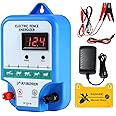 ATMOREA Electric Fence Charger - Multi-Powered, 12 kV 3 Joules High-Power Output Energizer with LED Display, Repels Large Wildlife - Ideal for Livestock, Pet, Poultry, Gardens, Orchards Protection